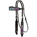 Tough 1 Beaded Black Sugar Skull Browbnd Headstall