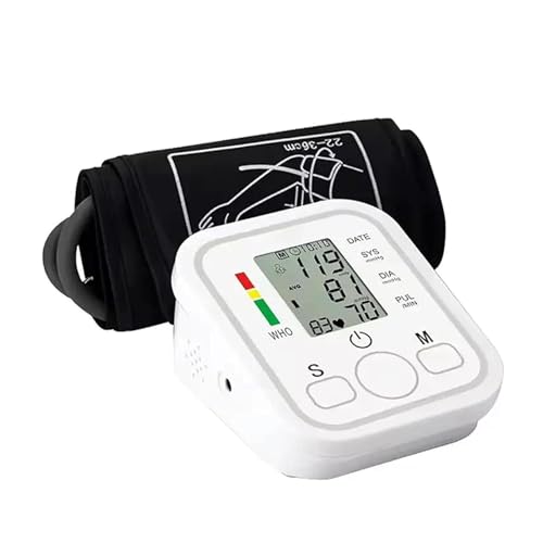 lvifloae Tensiomètre électronique portable Tensiomètre électronique rechargeable Rétro-éclairé Tensiomètre Tensiomètre Édition anglaise Voix espagnole (Une voix)