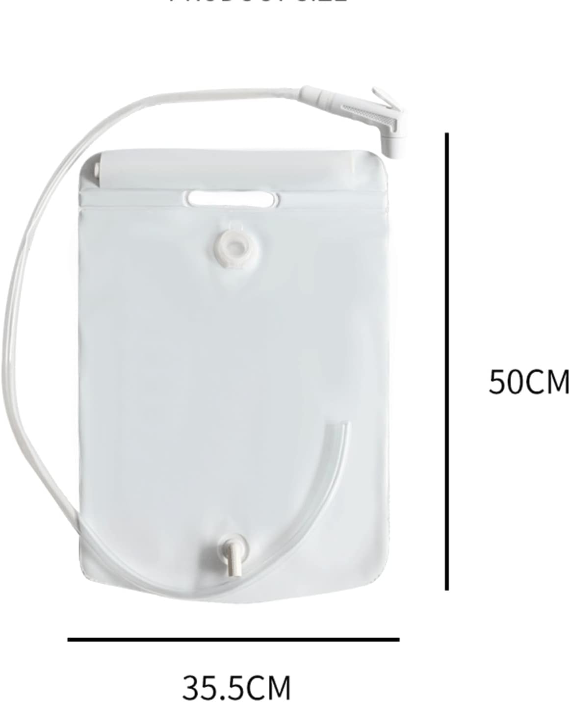 Bolsa de agua portátil para champú, 10 litros, inflable para lavar el cabello, para ancianos, discapacitados, embarazadas, lesionados