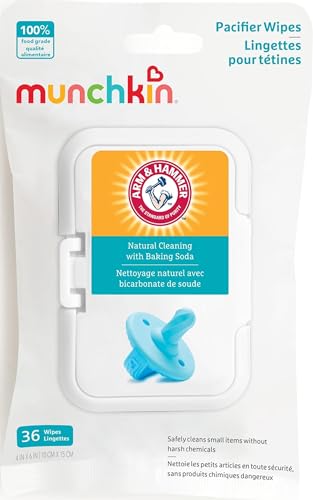 Image of Munchkin Arm & Hammer Pacifier Wipes for Baby Essentials, 36 Count