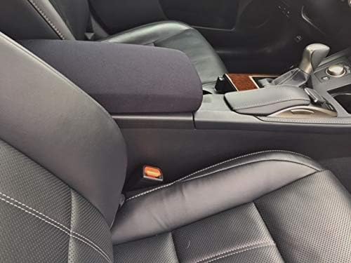 Auto Console Covers- Fits The Lexus ES 350 2013-2018 Center Console Armrest Lid Cover Waterproof Neoprene Fabric. (Black)
