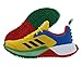 adidas x Lego Sport Juniors Grade School Big Kids Limited Collector Edition Collab Shoes (EQT Yellow/Core Black/Red, 4)