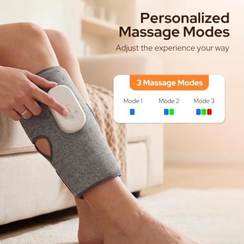 Image of Calf Massager | Hand Like Massage with Air Compression | Daily Use Leg Massager for Sore Muscle | 3 Modes | Improve Blood Circulation & Relieve Pain | Upto 3.5 Hrs work