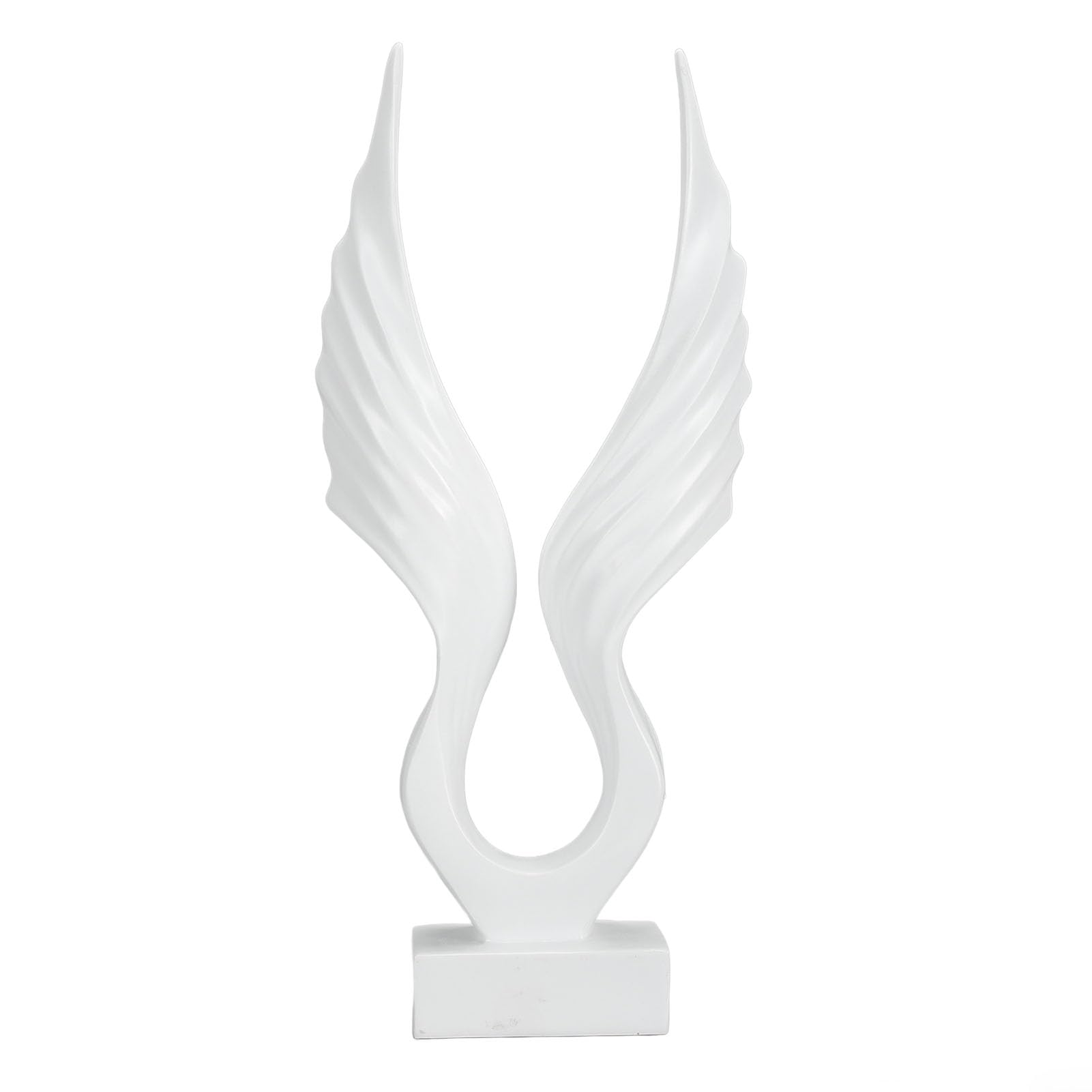 Statue d'aile abstraite Pilipane : objet déco salon et bureau moderne en résine