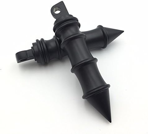 HONGK- Motorcycle Black Bamboo Style Foot Peg Foot Rest Compatible with FLSTFB FAT BOY XL883 DYNA FXDF FLSTF SOFTAIL XL Road King Sporster FXCW FXCWC FXS FXSB FXSBSE [B01BI81TLG]