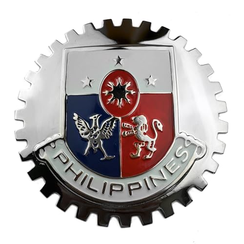 Emblema filipino para parrilla, el distintivo ideal para camionetas de viaje
