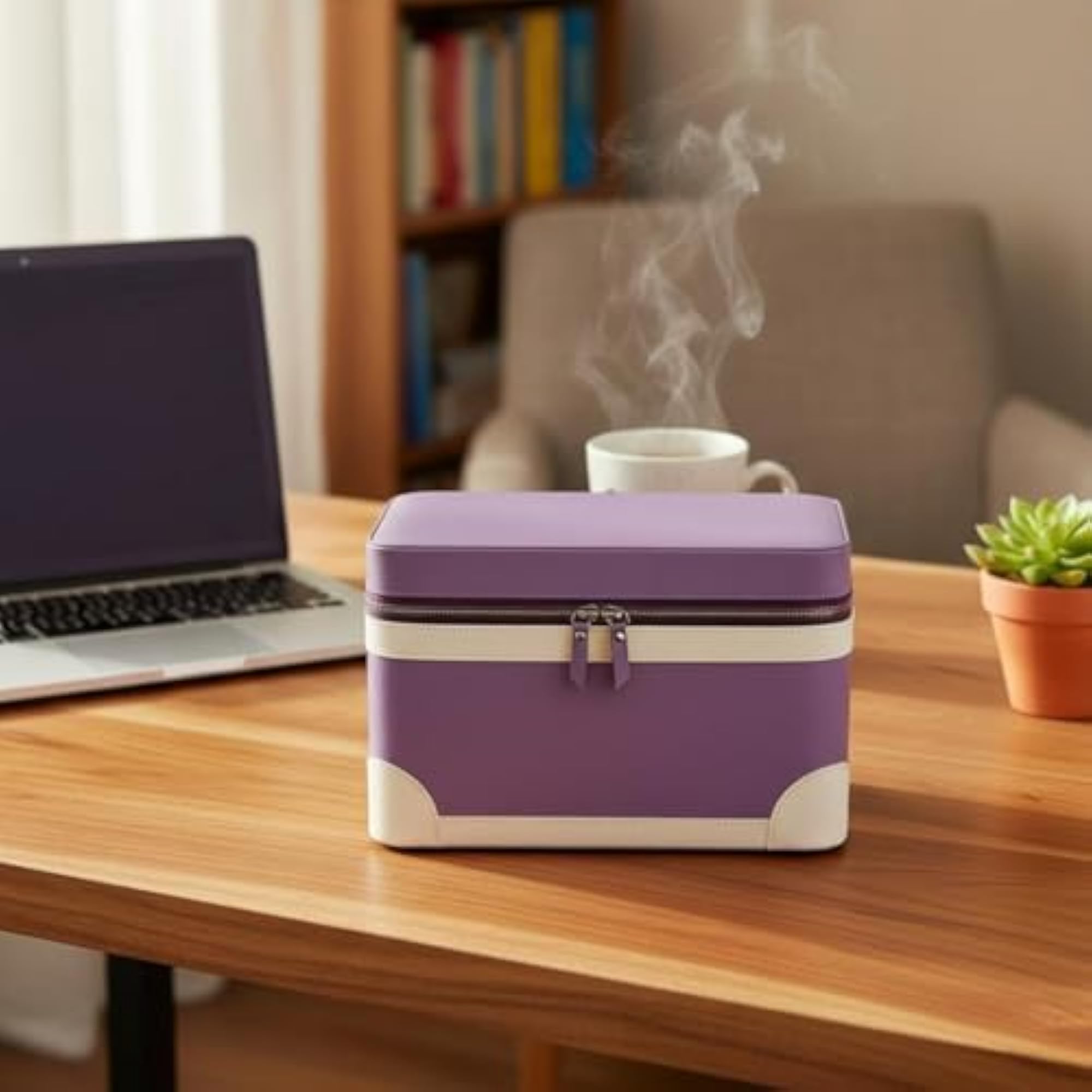 Essential Oil Storage Case, PU Leather 66 Compartment Organizer