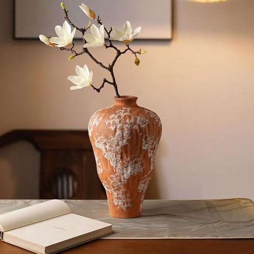 Vase en céramique vintage boho mat pour décoration de table - 7