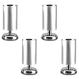  CAZARU Pieds de Support de Meuble en Alliage d\'aluminium, Pieds de Table réglables, trépied Rond x4
