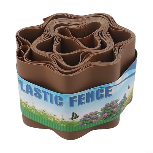 Jonikuper Flexible Rasenkante für Gartenbegrenzungen – 10 x 9 m oder 15 x 9 m Kunststoffgras als Kantenbarriere, wetterbeständiger Landschaftsbegrenzungsstreifen zur Kontrolle von Gras (15 cm x 9 m)