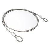 Luggage Lock Safety Cable - Lightweight 7X7 Braided Stainless Steel, 48