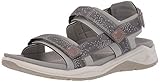 Sohle: Gummi ECCO Damen X-trinsic Riemchensandalen, (Wild Dove/Moon 51371), 39 EU