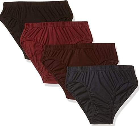 DIXCY JOSH Women's Plain/Solid Panty (Pack of 4)