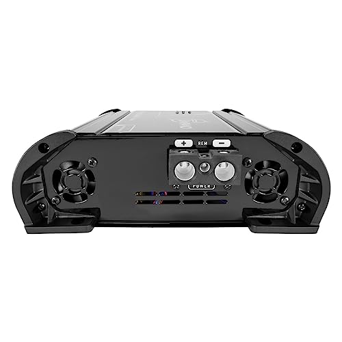 Image of Timpano Mono 3000 Watts Subwoofer Car Audio Amplifier TPT-BASS3000 1 Ohm - 12 Volts 3K Monoblock Class D Car Amp, Built-in Crossover & Bass Boost with Smart Fans