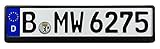 Z Plates Compatible with BMW European German License Plate with Frame
