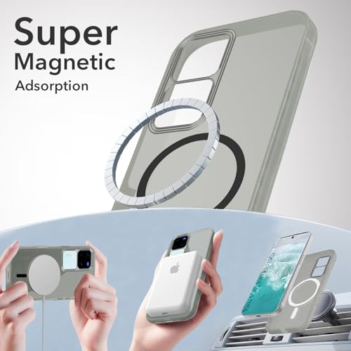 Image of Jkobi Lifetime Anti-Yellow MagSafe Compatible Clear Back Cover Case for Vivo V30 | Vivo V30 Pro 5G (Sleek Hard Crystal | Shockproof and Camera Protection)