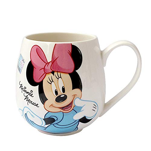 Disney Porzellan-Tasse 300 ml Cartoon Mickey Minnie Mug Tassen aus Keramik Jungen Mädchen Flasche für die Schule Datum Tasse für das Frühstück Geschenk für Kinder Cover