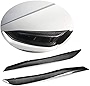 MCARCAR KIT Front Headlight Eyebrows fit Audi A5 B9 Standard Sline S5 RS5 2Door 4Door 2017-2019 Factory Outlet Carbon Fiber CF Head Lamps Eyelid Light Cover Trims