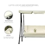 Outsunny Hollywoodschaukel Gartenschaukel Schaukel 3 Sitzer - 7