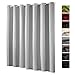 Produktbild heimtexland ® XXL Ösenschal Verdunkelung HxB 245x275 cm Thermovorhang Verdunkelungsgardine Extra Breit Silber Grau Typ139