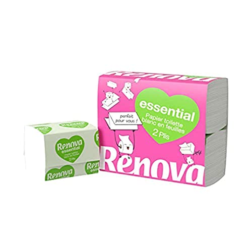Renova Papier Hygiénique, Les 4 Paquets de 180 Feuilles