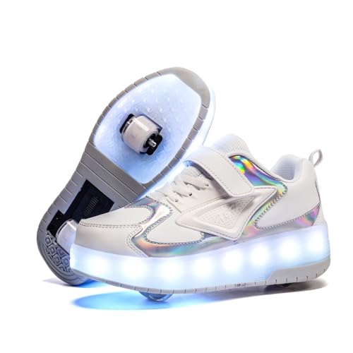Image of Ylllu Kids LED Roller Skate Shoes with Wheel Light up Roller Shoes Gift for Girls Boys Children