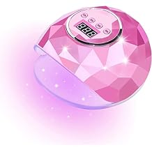 UV LED Nail Lamp Nail Dryer Nail dryers for Gel and Regular Polish 86W Fast Drying Gel Polish Adjustable 4 Time Presets Smart Sensor Pink