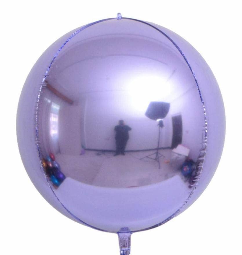 Lilac 4D Foil Balloon, 55cm (2 pack) - Image 2