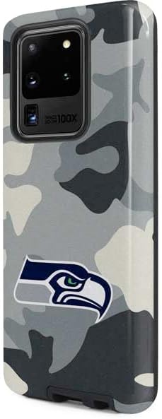Skinit Pro Phone Case Compatible with Galaxy S20 Ultra 5G - Officially Licensed NFL Seattle Seahawks Camo Design