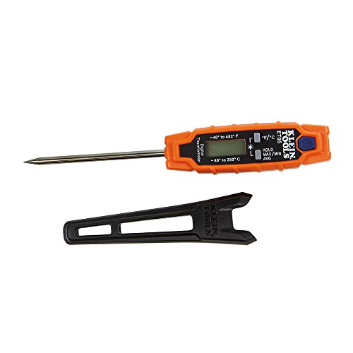 Klein Tools ET05 Digital Pocket Thermometer, HVAC Instant Read Thermometer with Backlit Display, Wide Measurement Range, Fahrenheit and Celsius - image 7