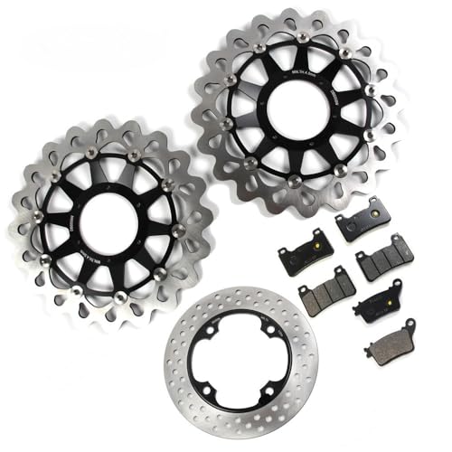 Disque frein moto anti voilage et plaquettes CNC pour Honda CBR1000RR 2012 2013 2014
