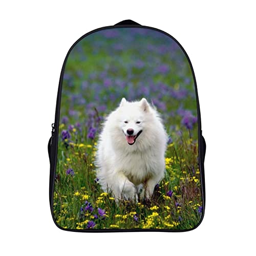 Teen cartables de mode 40x28x16cm avec imprimé de chien 3D, sac à dos stylé ado