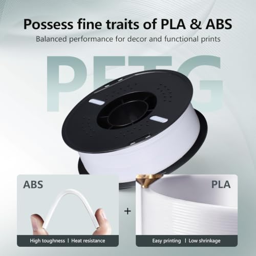 Image of RepRapper White PETG Filament 1.75mm, 6 x 1KG Pack FDM 3D Printer Filament