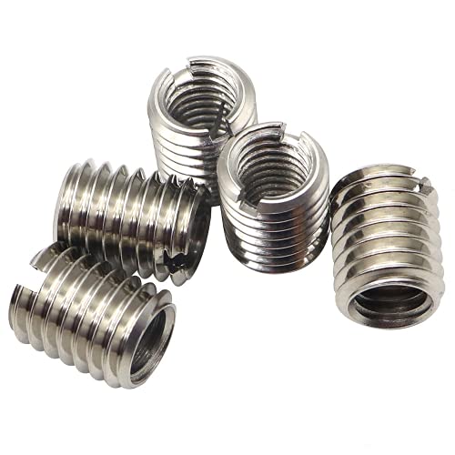 secosautoparts 5pcs for m8x125 male to m6x1 female thread adapters sleeve reducing nut screw sleeve conversion nut m8 8mm male to m6 6mm female