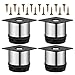 OUNONA 4 pack Patas para Muebles Inoxidable Cocina Patas Regulables