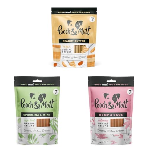 Pooch & Mutt - Dental Stick (Grain Free), Variety Set, Pack of 3x251g