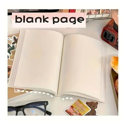 Bloc de notas en blanco A5 para diario creativo y uso escolar 4