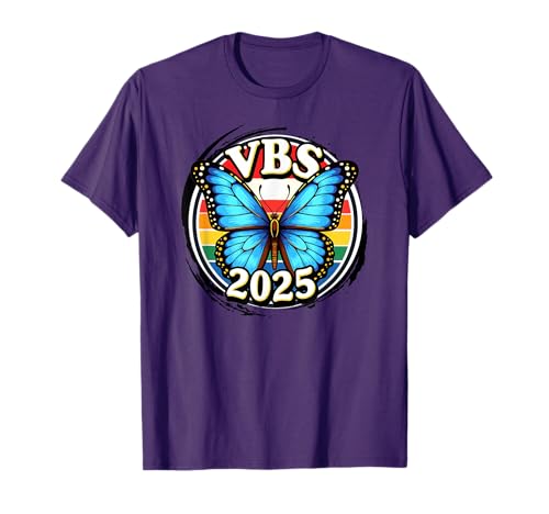 VBS 2025 Magnified Vacation Bible School Butterfly VBS Team T-Shirt