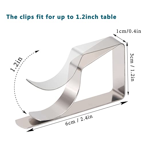 Fyy Tablecloth Clips,12 Packs Heavy Duty Stainless Steel Table Clips Table Cloth Cover Clamps Ideal Table Cloth Holders For Restaurant Outdoor Picnic Wedding Graduation Party Home Kitchen #TOP2