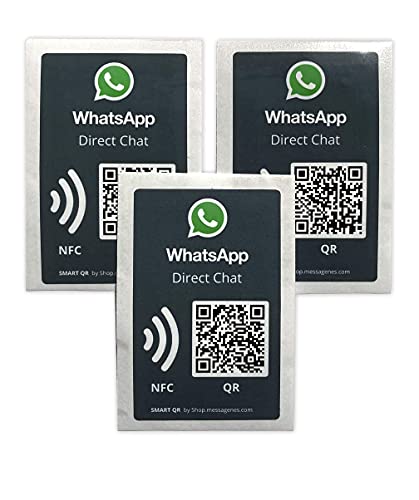 Autocollant WhatsApp en vinyle durable haute qualité avec puce NFC intégrée - 4