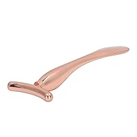 Vista 5 de Juego de 2 rodillos faciales de metal, palitos de masaje de rodillo facial, masajeador facial en forma de T, kit de masajeador facial de aleación