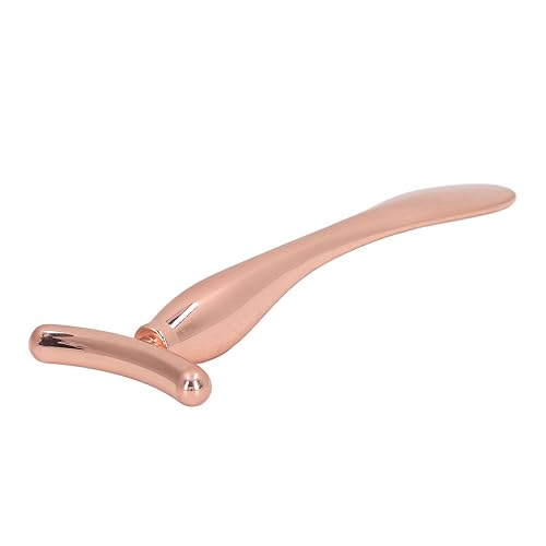 Miniatura 5 de Juego de 2 rodillos faciales de metal, palitos de masaje de rodillo facial, masajeador facial en forma de T, kit de masajeador facial de aleación de