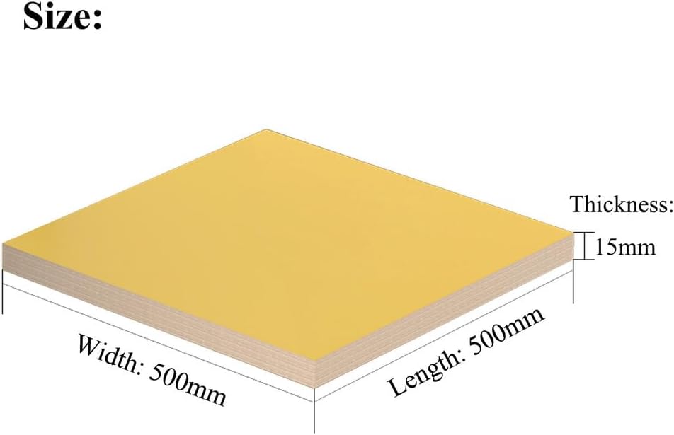 3240 Epoxy Board Epoxy Plate FR4 Epoxy Sheet Resin Fiberglass Plate Insulating Plate for Industrial, Construction and DIY Projects,500×500×15mm
