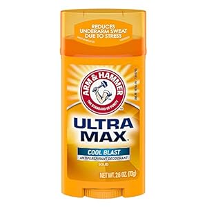 Arm & Hammer Deodorant 2.6 Ounce Solid Ultra Max Cool Blast (76ml) (2 Pack)