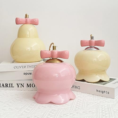 Lámpara colgante de cristal blanco con lazo para habitación infantil y estilo nórdico 8