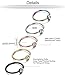 ORAZIO 5-12Pcs 20G Stainless Steel Nose Ring Hoop CZ Body Ear Piercing 5 Mixed Colors