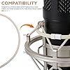 MALUGOGO Microphone Shock Mount Rubber Bands Made of Sturdy Rubber Replacement 12pcs Elastic Shock Absorption for Mic Mounts Suitable for Live Streaming and Recording Studios #2