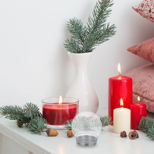 Bolas de nieve rellenables LOORGVEL para decorar centros de mesa navideños 7