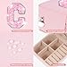 Uygafly Jewelry Case - Fashion Jewelry Box | Customized Mother's Day Gift, Birthday Gift for Mom | Pink,C