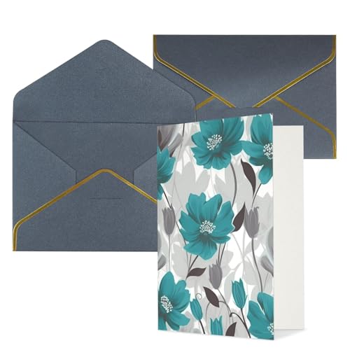 STVYUKL O[eBOJ[h ubNt Thinking of You J[h eB[O[ƃzCg ԕ Happy Birthday  ҏ 󔒂̃m[gJ[h ʂɑΉ 4x6